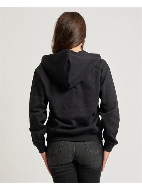 Felpa donna Calvin Klein con cappuccio e zip integrale CALVIN KLEIN | LV047B270GUB1